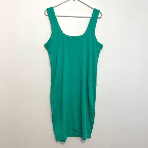 YITTY FABLETICS Body Butter Tank Dress Solid Aqua Seafoam Green Fitted Mini XXL - Picture 14 of 16